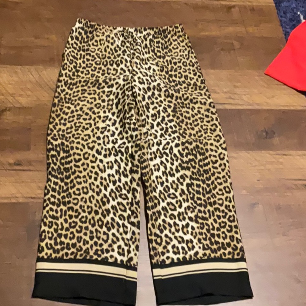 H&M Brown and Black Wide Leg Pants